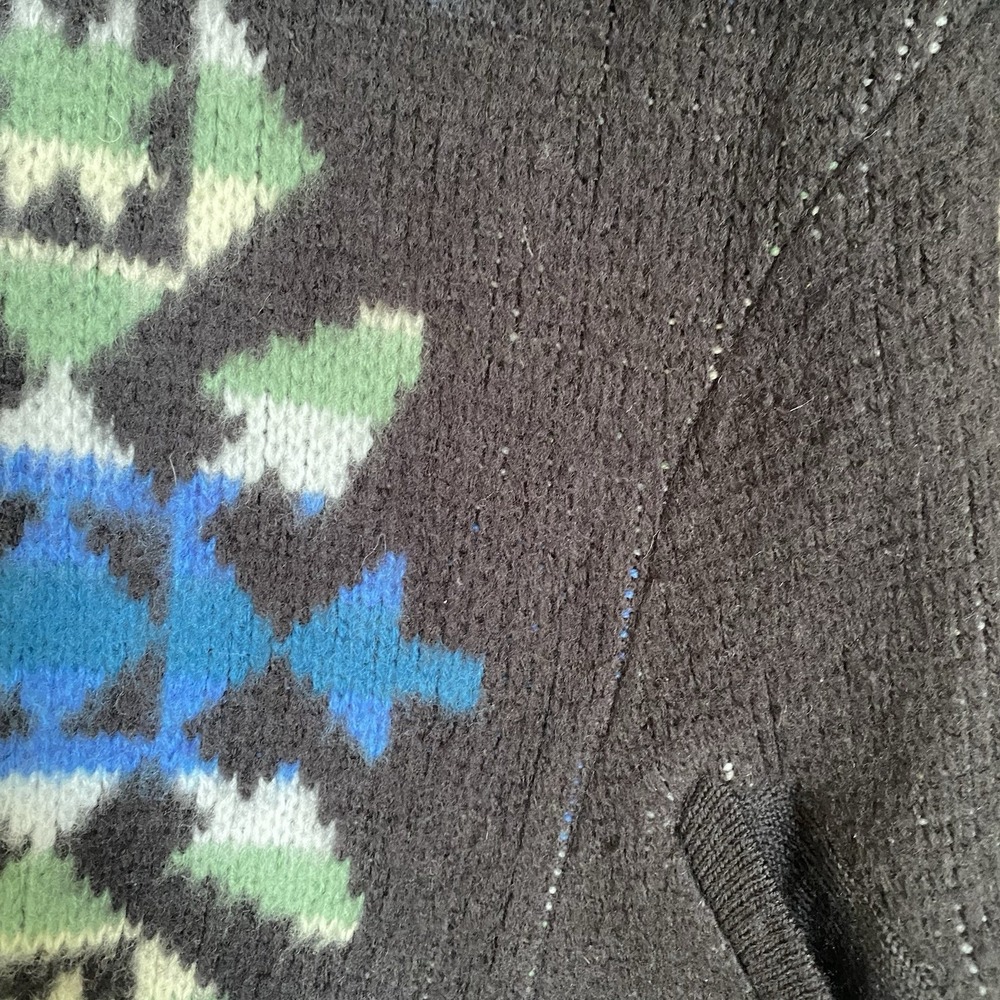 Free People Cardigan Size S Aztec Geometric Wool Boho Southwestern Coatigan - Picture 8 of 10